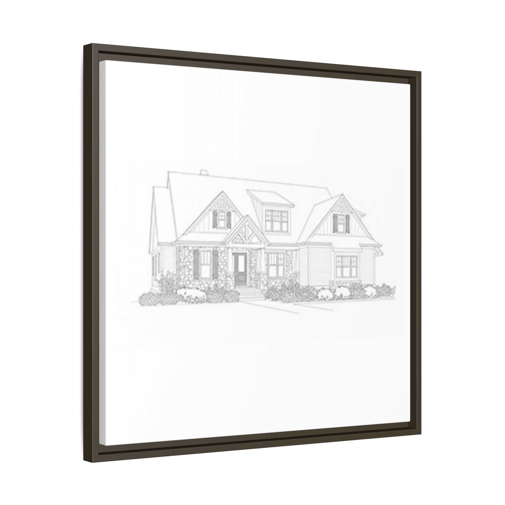 Custom Framed Matte Canvas House Sketch — Architectural Wall Art - Image 10